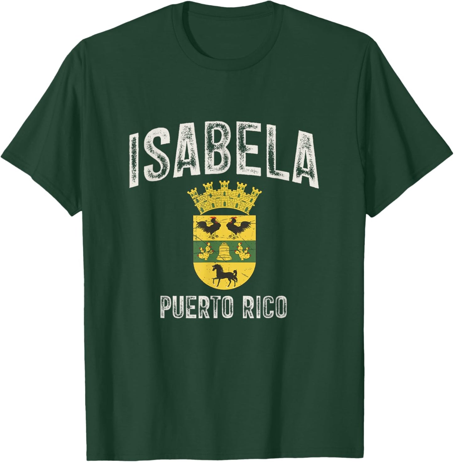 Isabela City in Puerto Rico, Isabela Armorial T-Shirt - T-Shirt | Forest