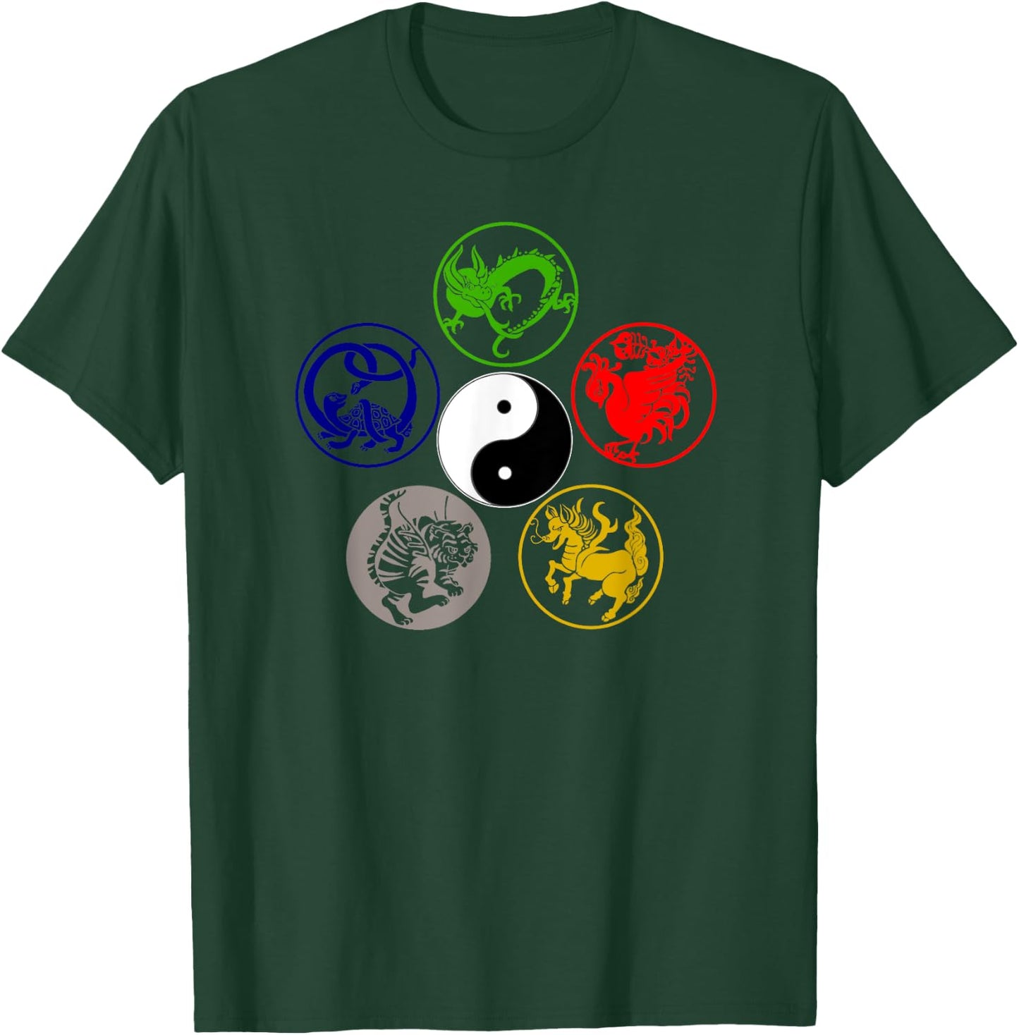 Qi Gong Tai Chi Qigong Chi Gong Yin Yang Men Women Girls Kids T-Shirt - T-Shirt | Forest