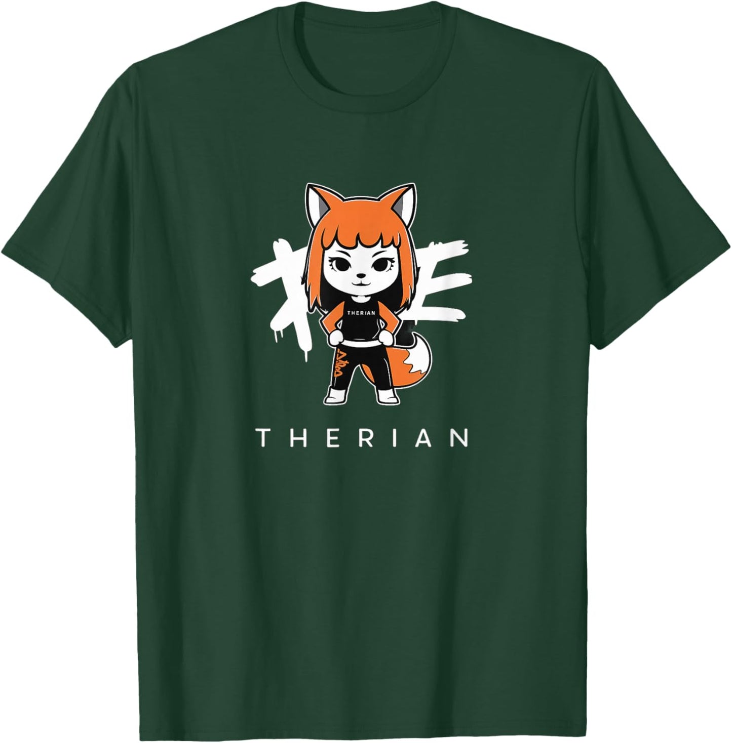 Chibi Therian Fox T-Shirt - T-Shirt | Forest