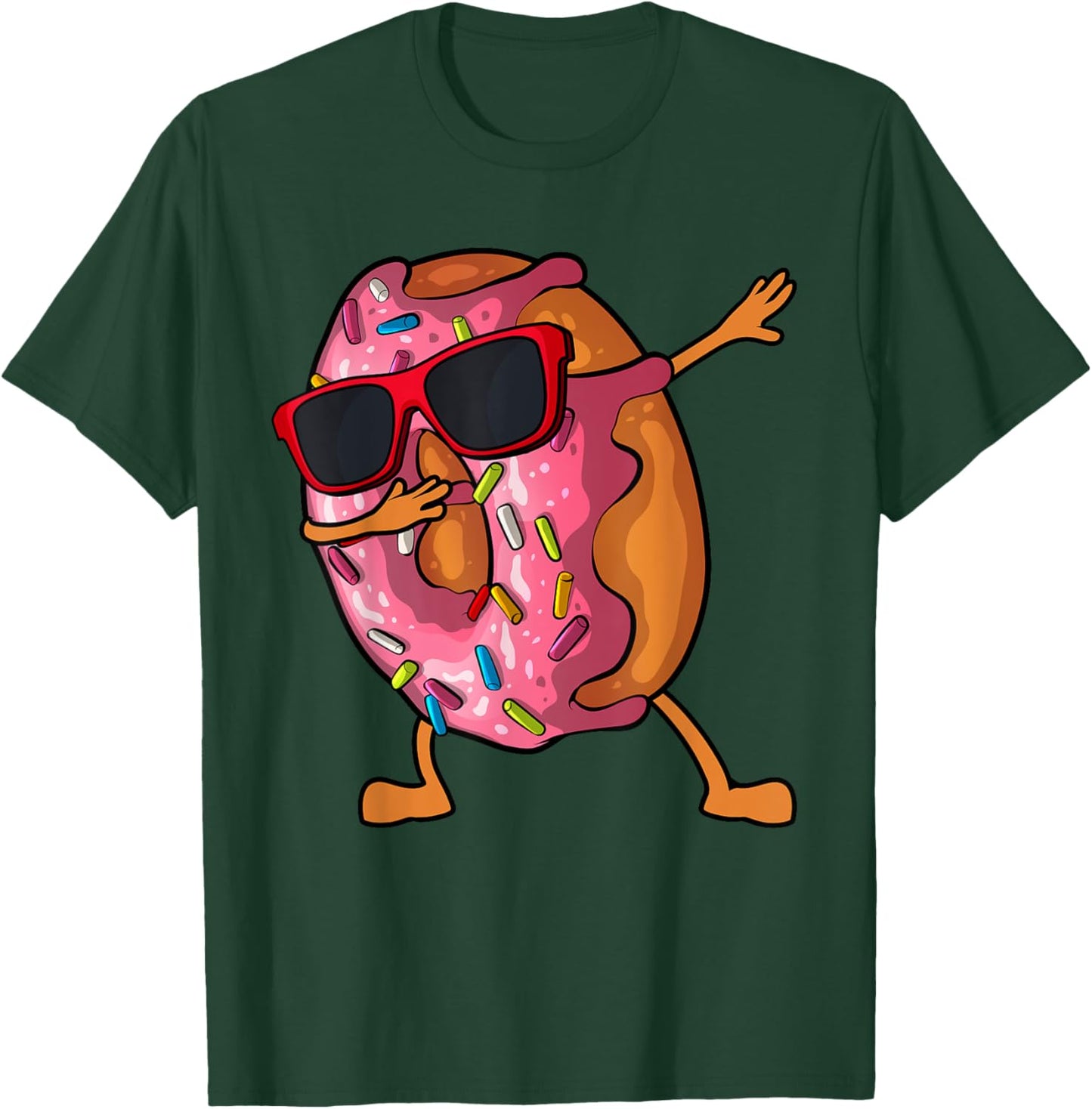 Donut Art Women Kids Dabbing Doughnut Donut Lover T-Shirt - T-Shirt | Forest