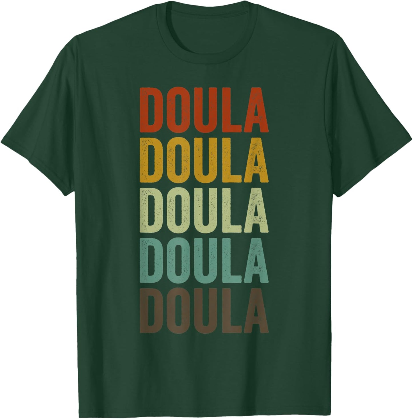 Doula Retro Gifts Doula Retro Black Small Classic Fit Short Sleeve -Kids T-Shirt - T-Shirt | Forest