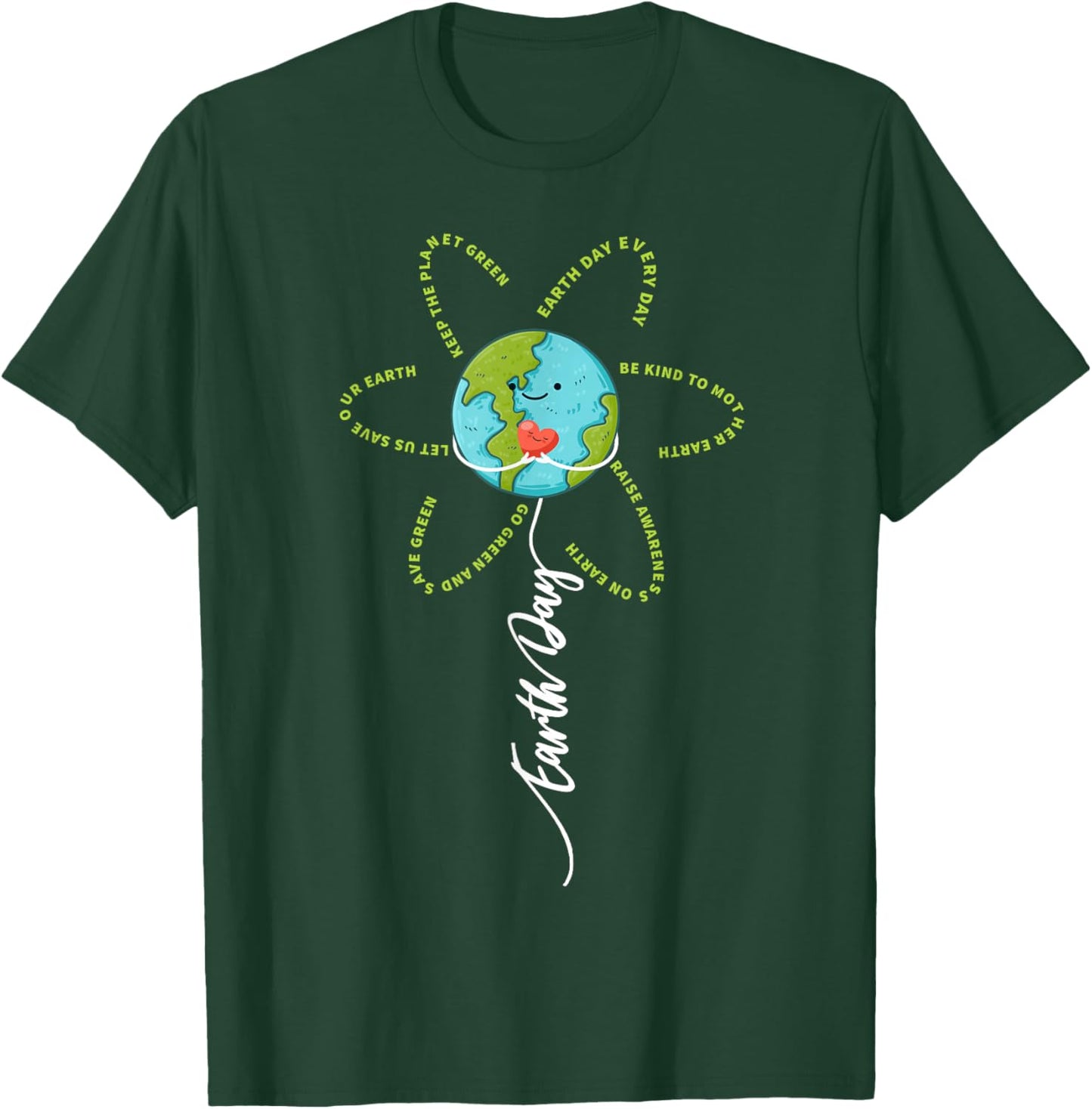 Funny Flower Earth Day Everyday Women Girl Kids T-Shirt - T-Shirt | Forest