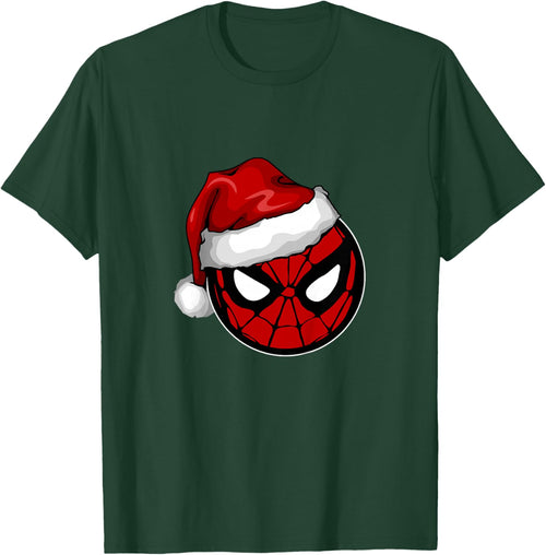 Kids Marvel Comics Christmas Santa Hat Spider-Man Circle Portrait