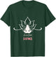 Meditative Silence: Yoga Lotus Design T-Shirt - T-Shirt | Forest