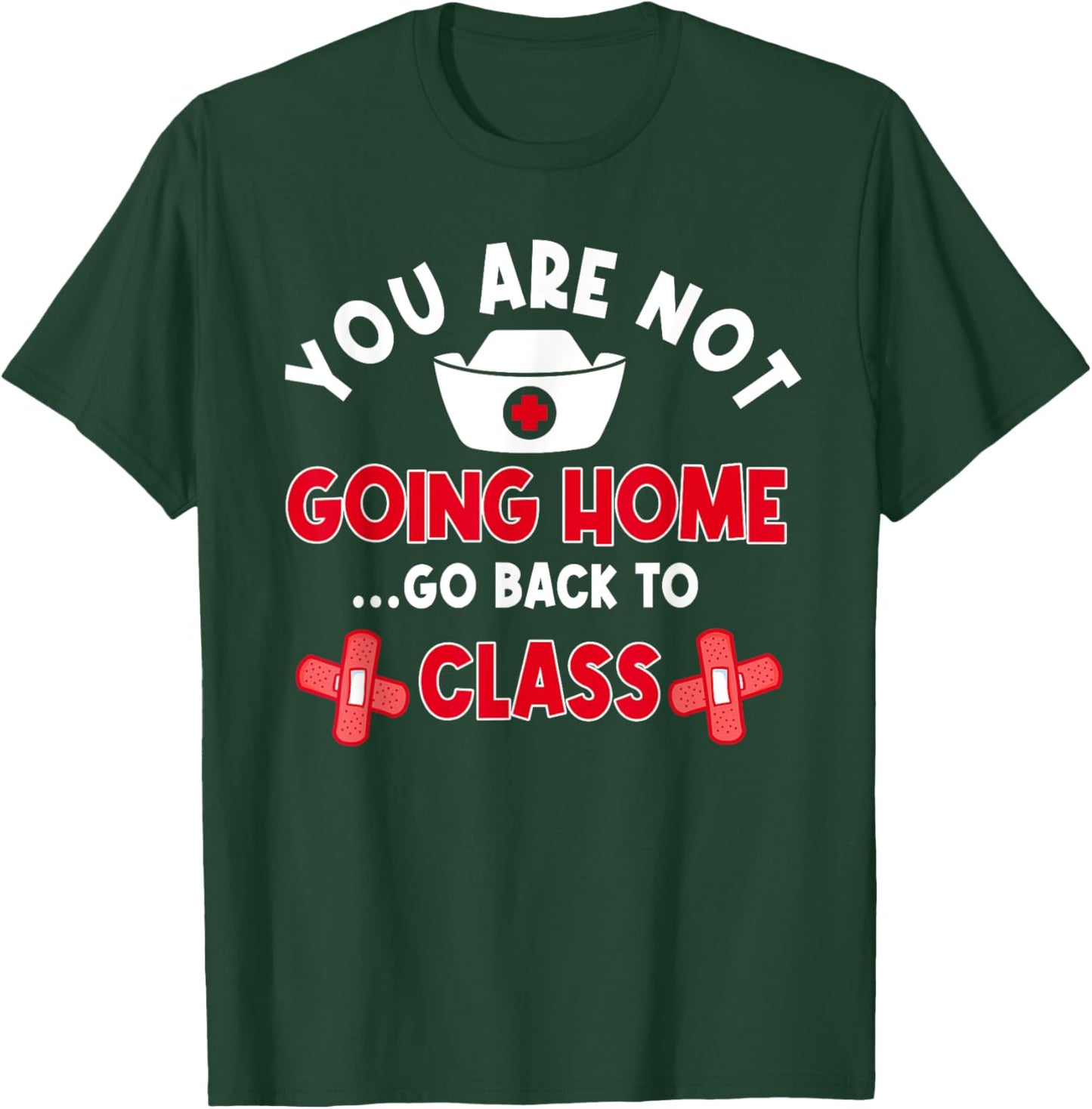 School Nurse Student Nursing Licensed Health Practitioners T-Shirt - T-Shirt | Forest