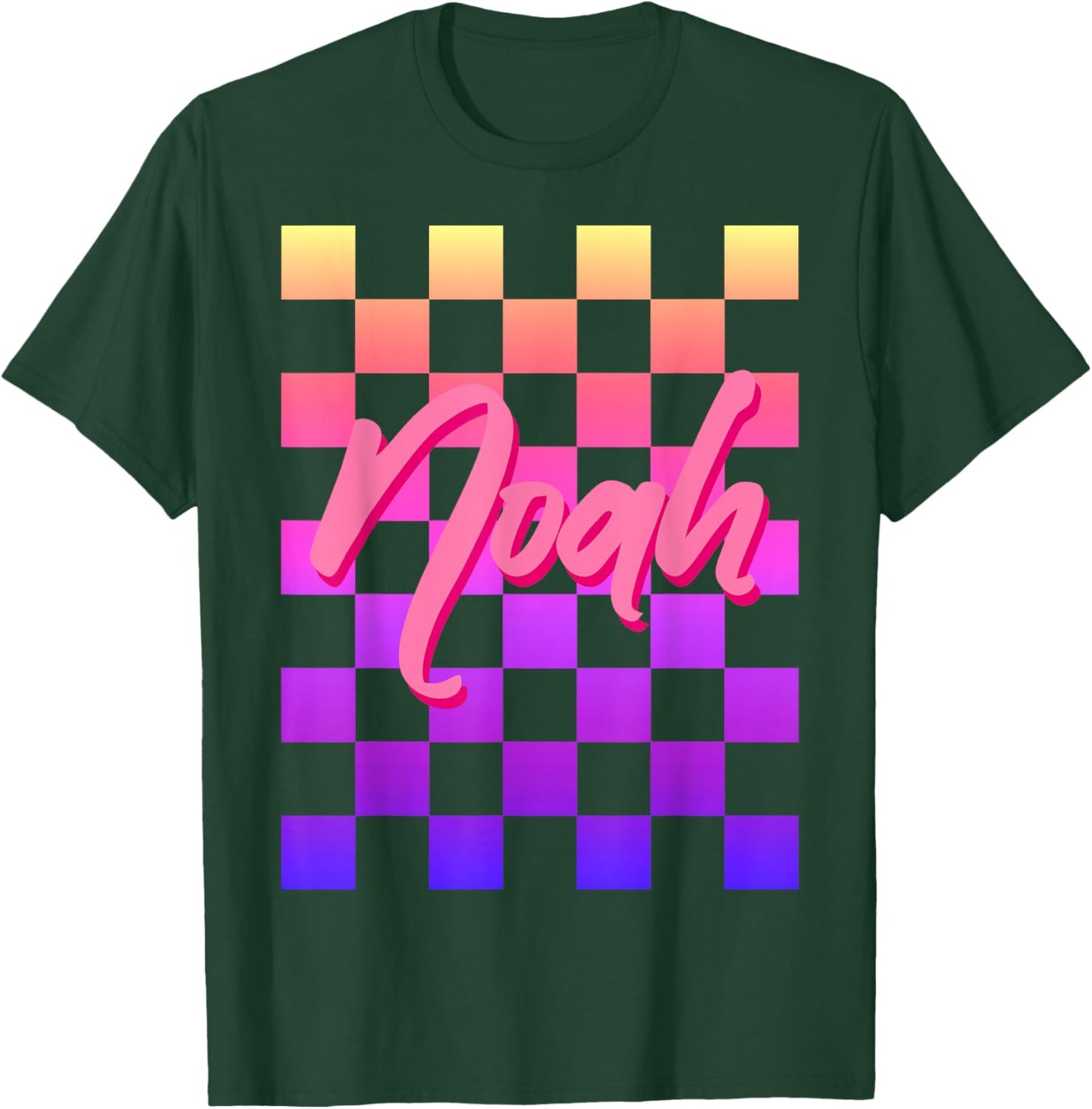 Noah First Name-d Boy Girl Baby Birth-day T-Shirt - T-Shirt | Forest