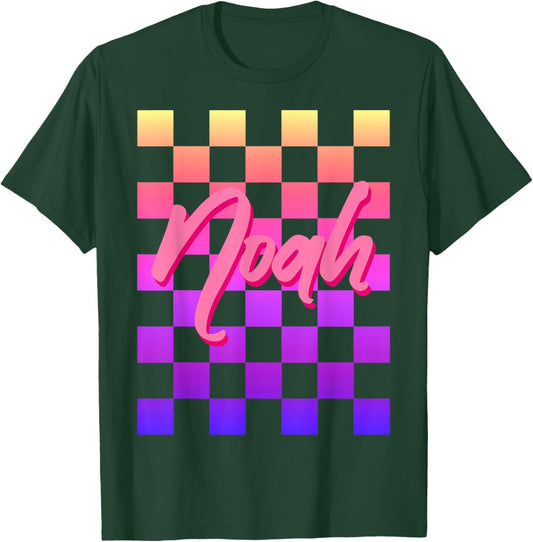 Noah First Name-d Boy Girl Baby Birth-day T-Shirt - T-Shirt | Forest