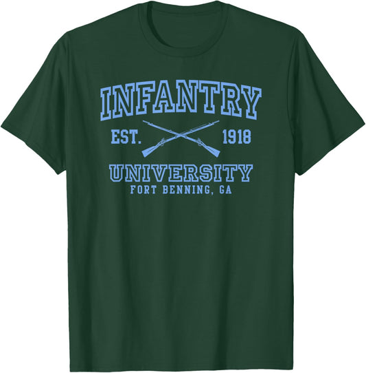 American Marauder: Infantry University Fort Benning Insignia T-Shirt - T-Shirt | Forest
