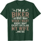 Funny Motorcycle Lover Graphic Husbands Men Motorbike Rider T-Shirt - T-Shirt | Forest