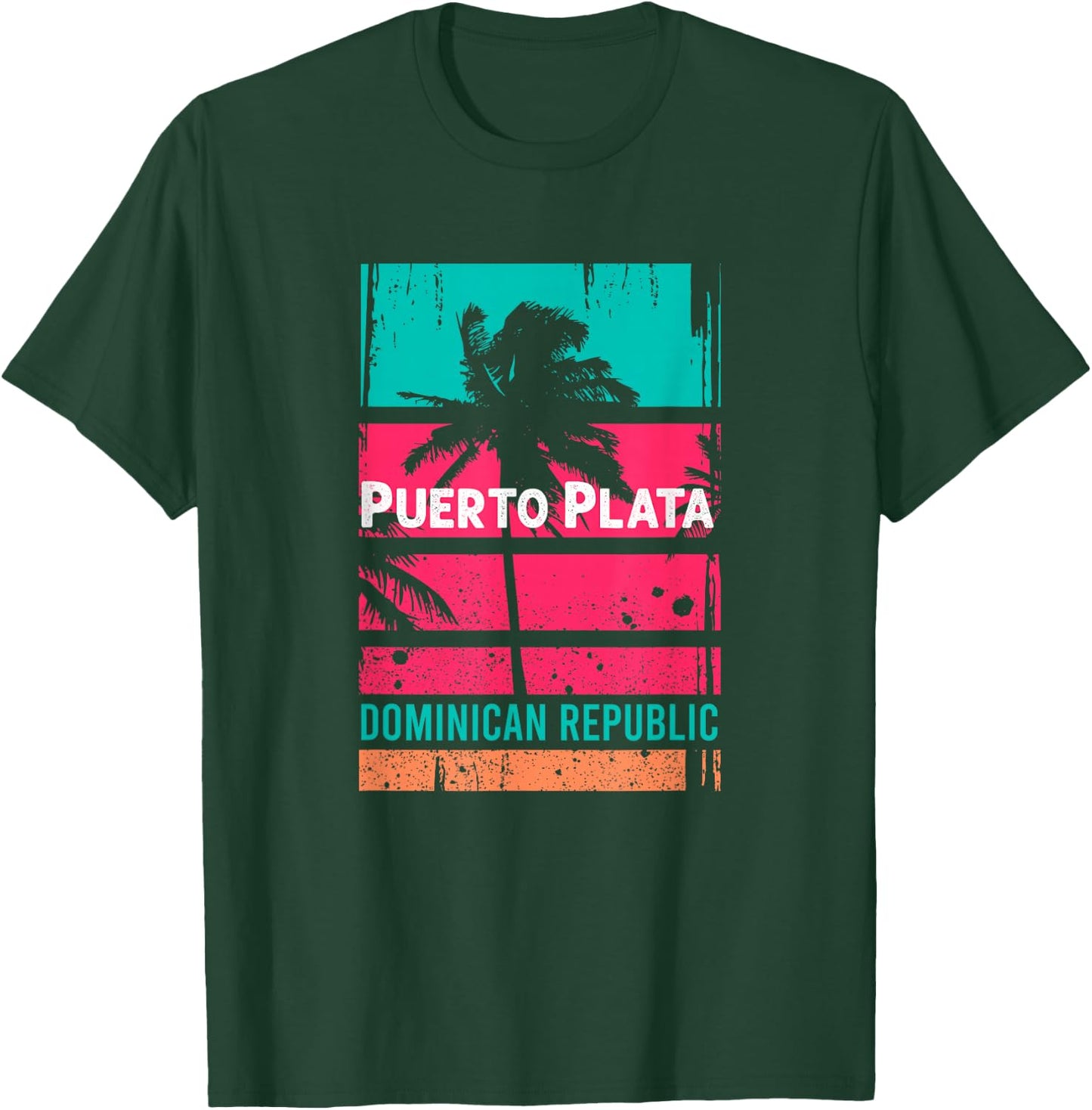 Puerto Plata Souvenir - Dominican Republic Reminder T-Shirt - T-Shirt | Forest