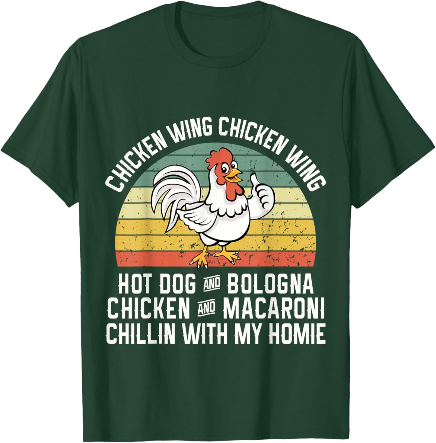 Chicken Wing Chicken Wing Hot Dog Bologna T-Shirt - T-Shirt | Forest