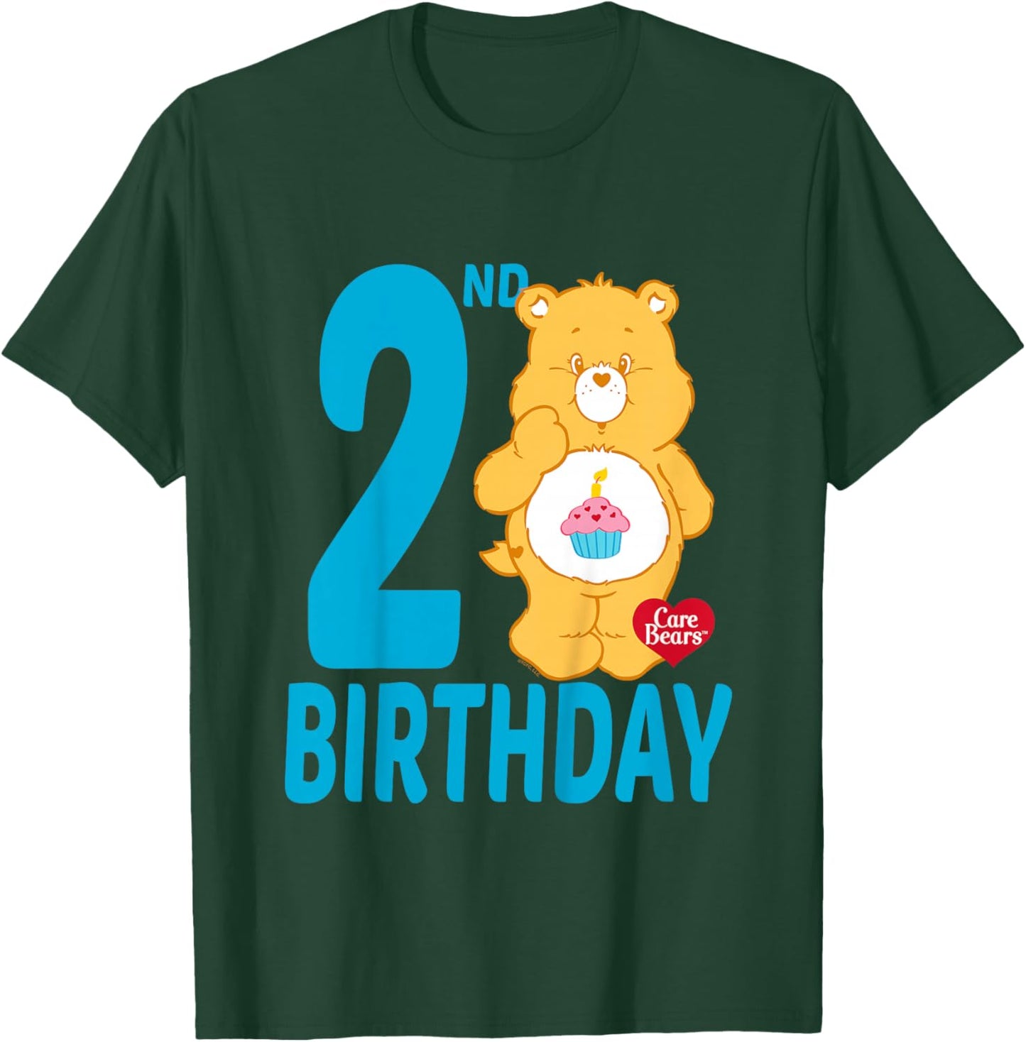 Care Bears Birthday Bear Celebrates A 2nd Birthday T-Shirt - T-Shirt | Forest