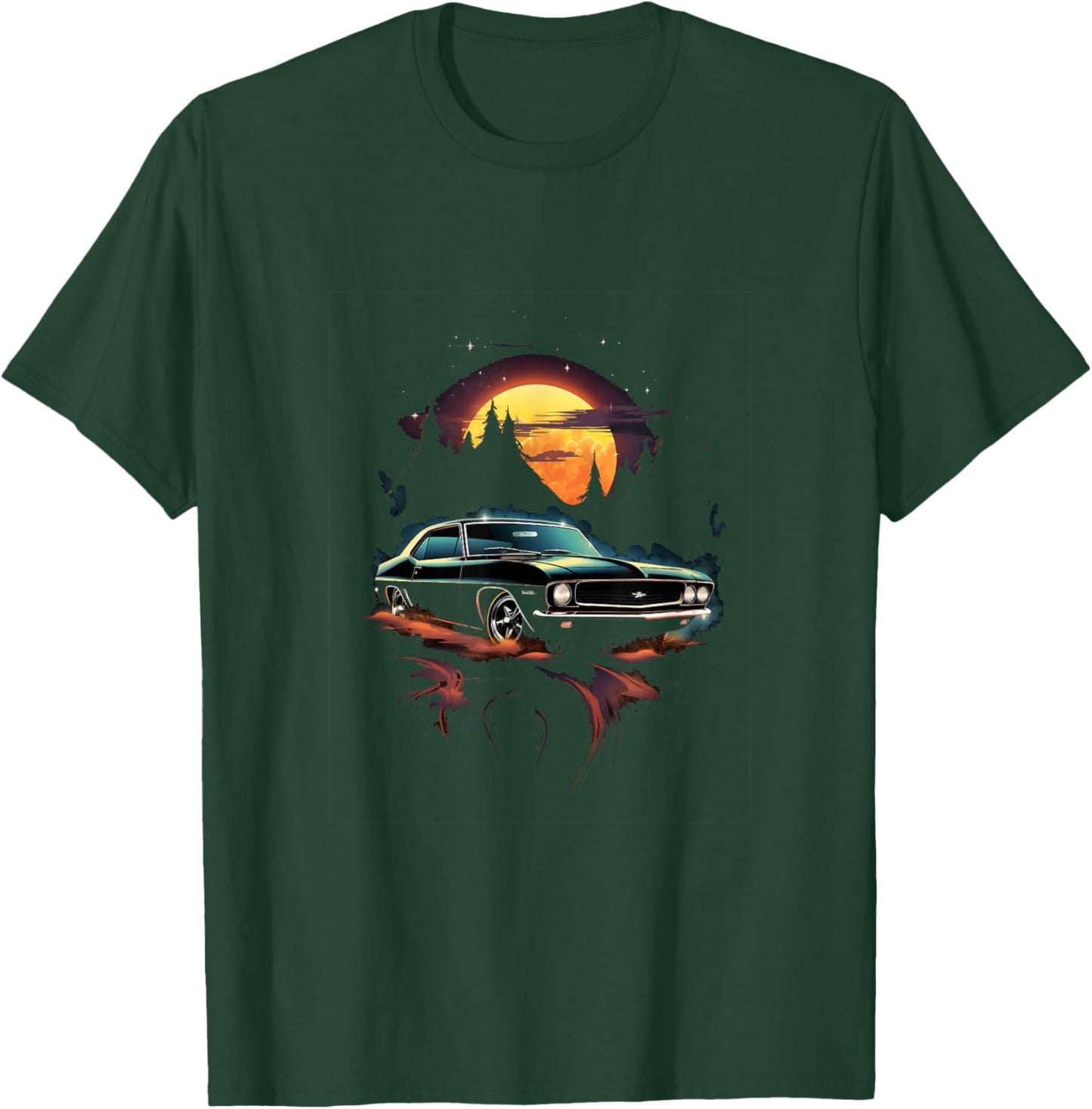 Muscle Car Classic Car Vintage T-Shirt - T-Shirt | Forest
