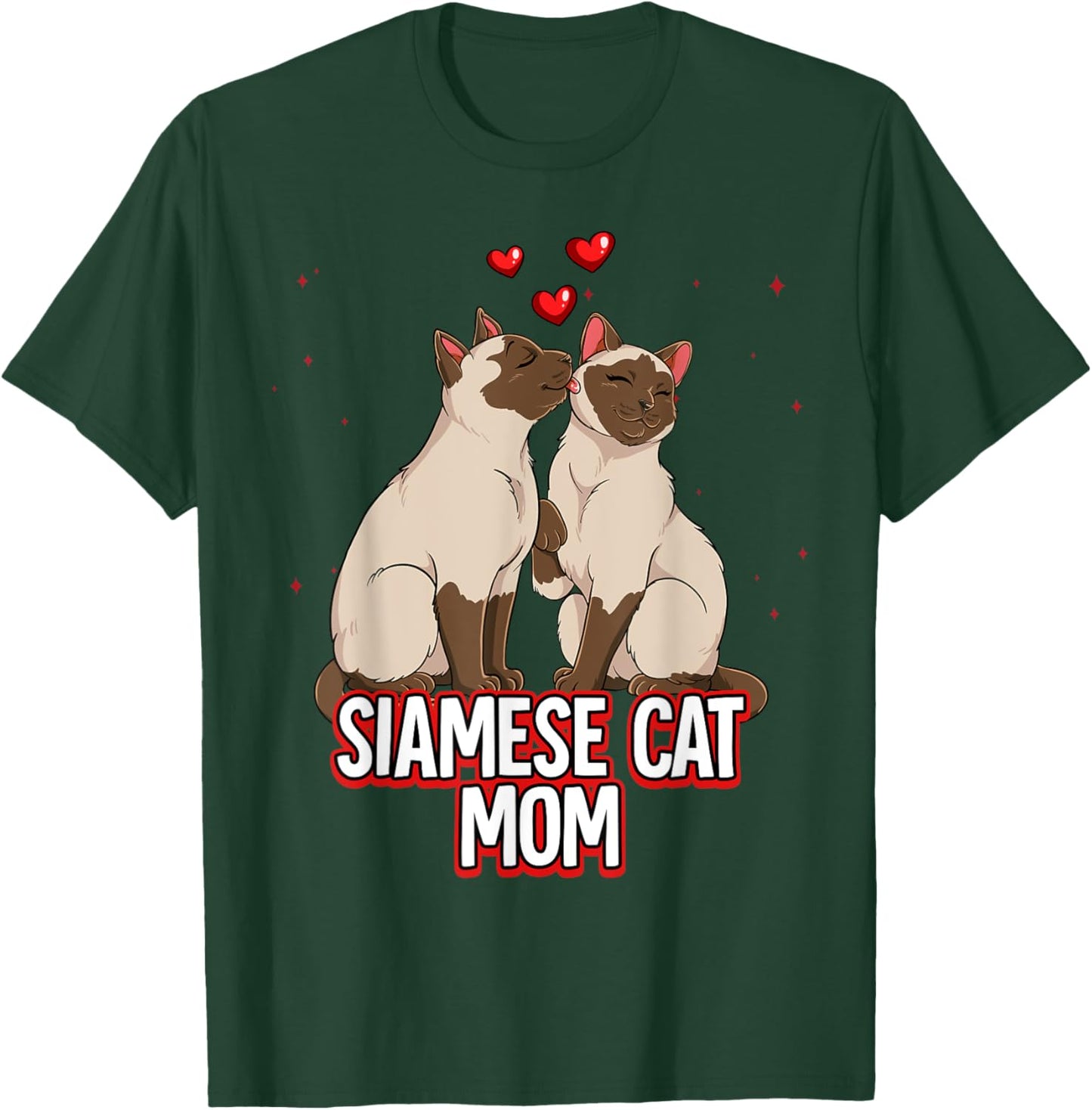 Siamese Cat Mom T-Shirt - T-Shirt | Forest