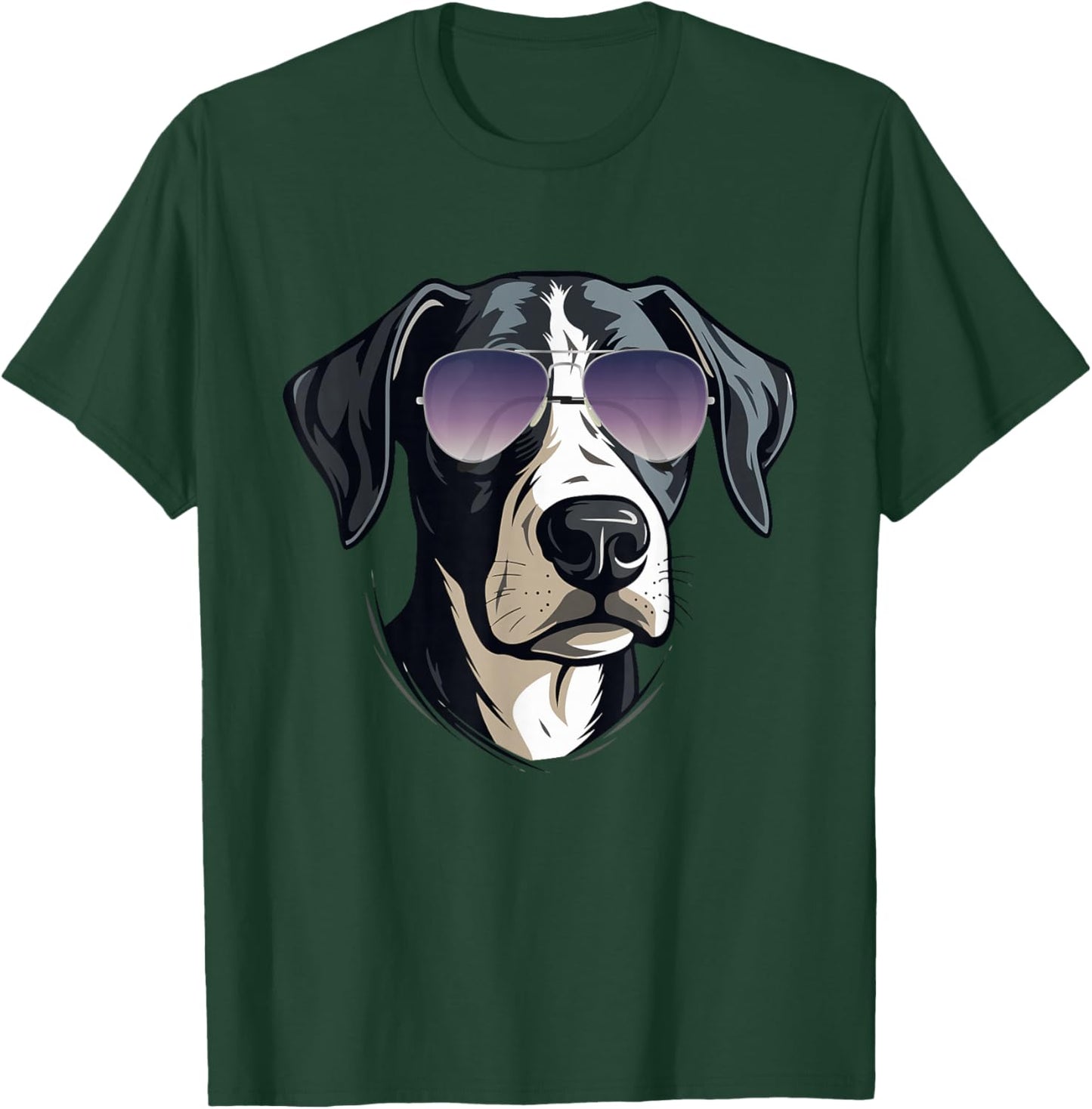Gifts For Dog Lovers Graphic Cool Dog With Sunglasses T-Shirt - T-Shirt | Forest
