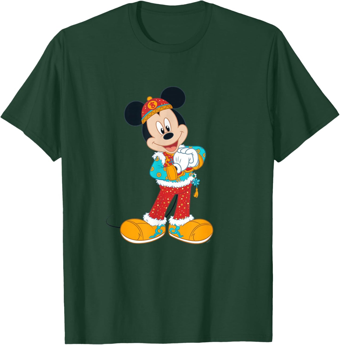 Disney Mickey Mouse in Chinese Lunar New Year Costume T-Shirt - T-Shirt | Forest
