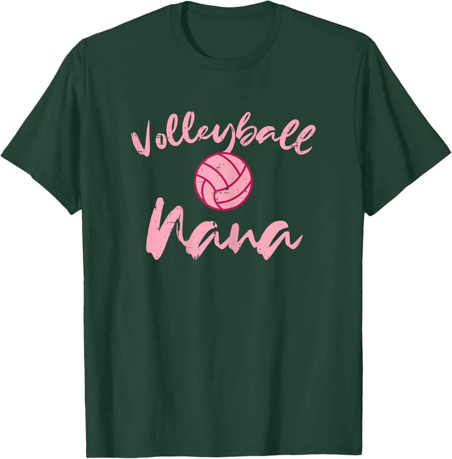 Volleyball Nana Cute Mom Grandmother Sports Grandma Women T-Shirt - T-Shirt | Forest
