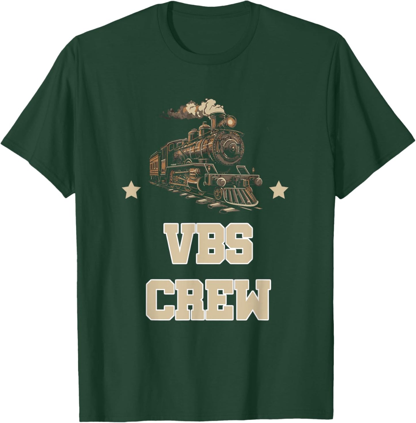 I Love VBS 2025 Vacation Bible School Railroad VBS Team T-Shirt - T-Shirt | Forest