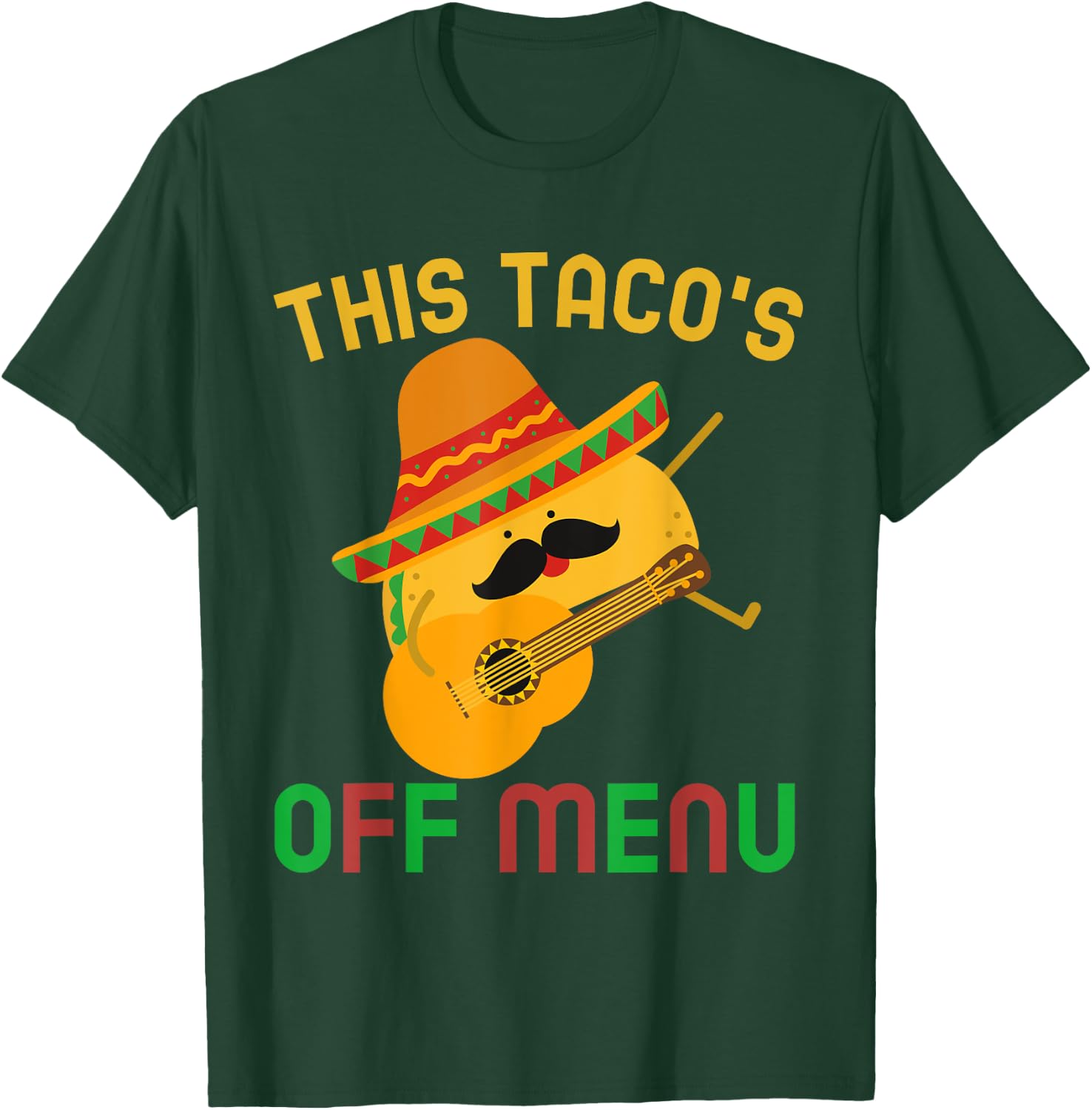 This Taco's Off Menu Funny Bachelor Bachelorette Kawaii Taco T-Shirt - T-Shirt | Forest