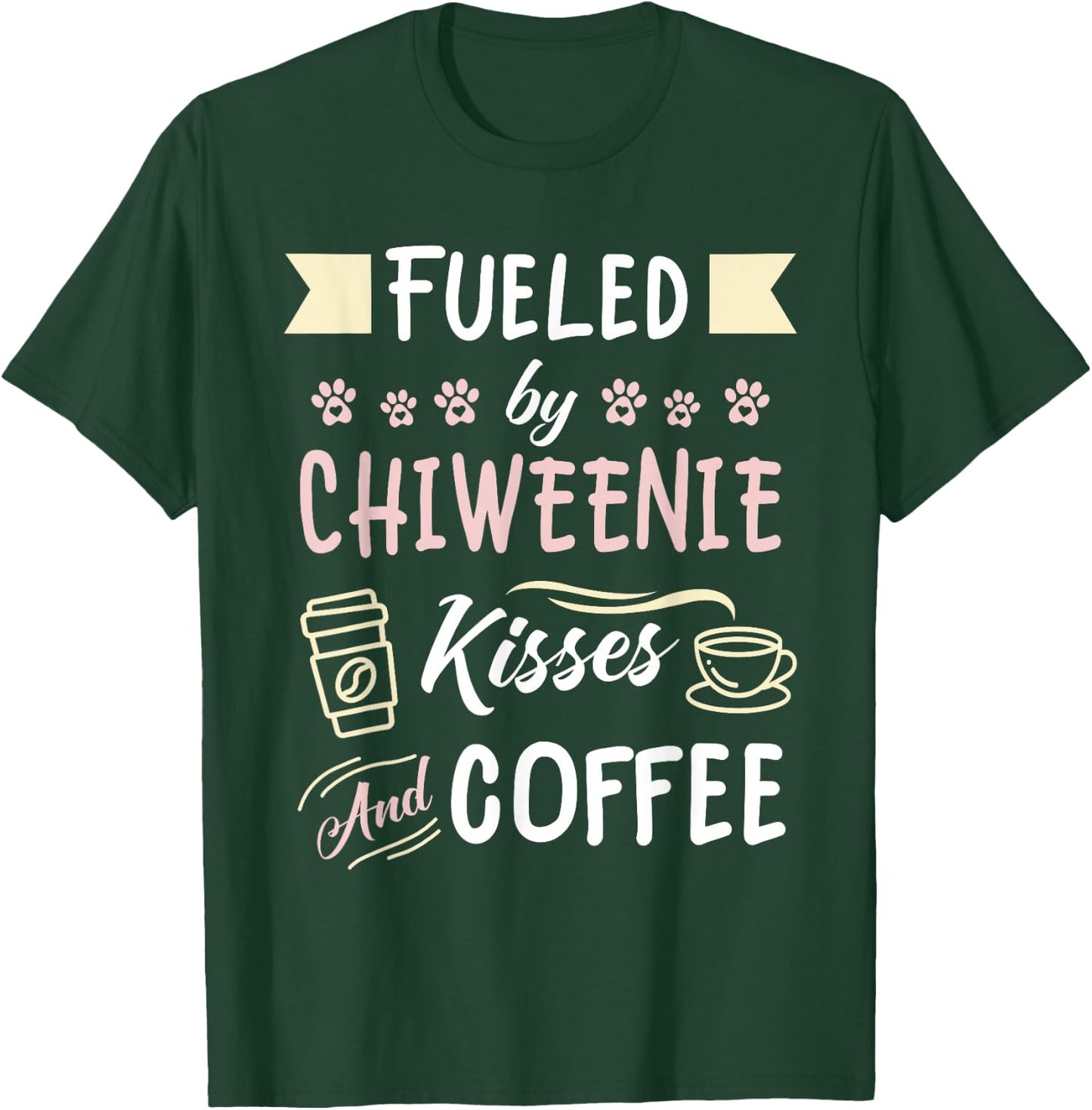 Chiweenie Mom Coffee Lover Dog Pet Owner T-Shirt - T-Shirt | Forest