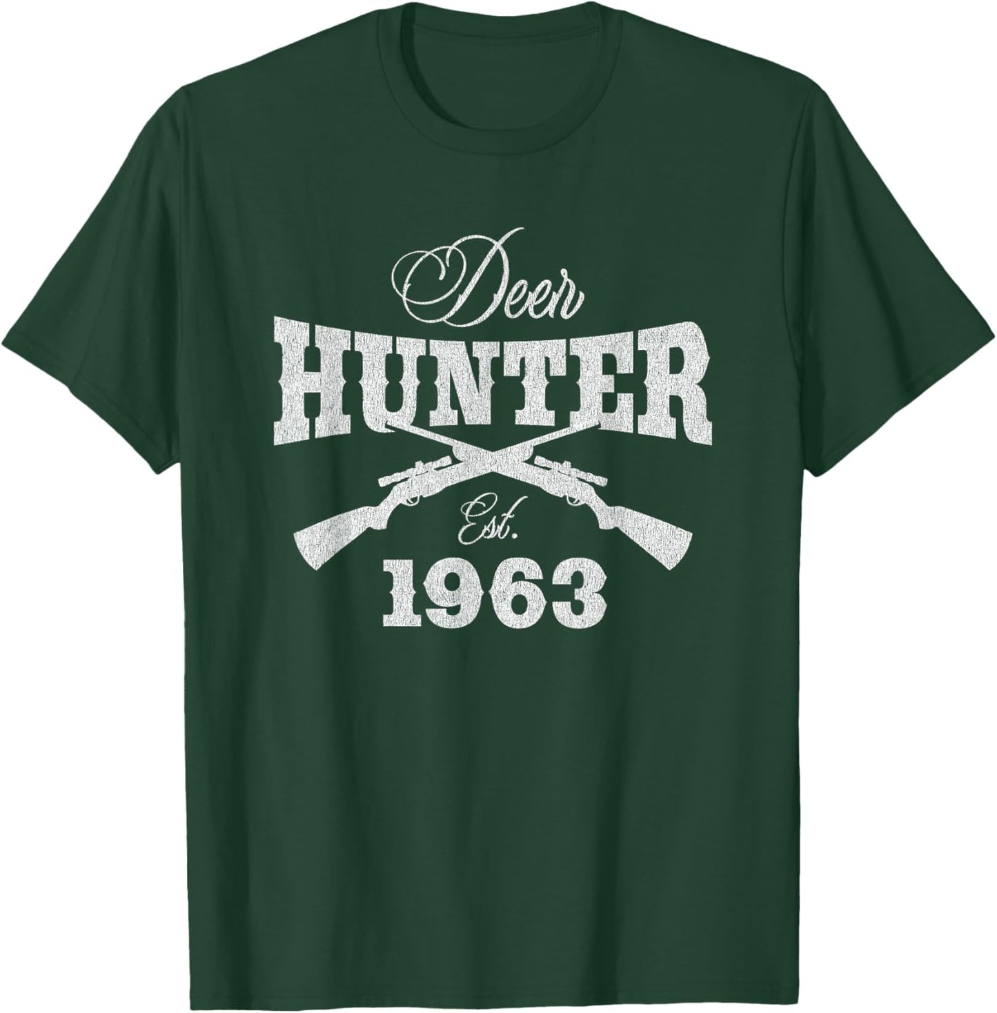 61 Year Old Deer Hunter Hunting 1963 61st Birthday T-Shirt - T-Shirt | Forest