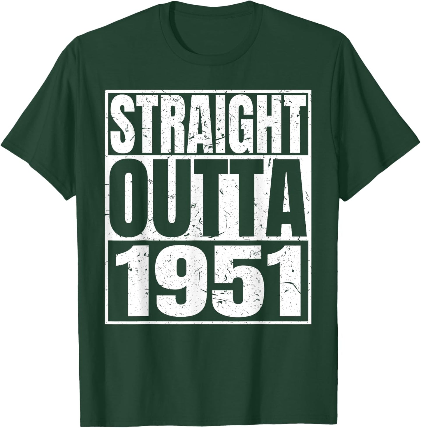 Straight Outta 1951 Retro Birthday Idea Born In 1951 Vintage T-Shirt - T-Shirt | Forest