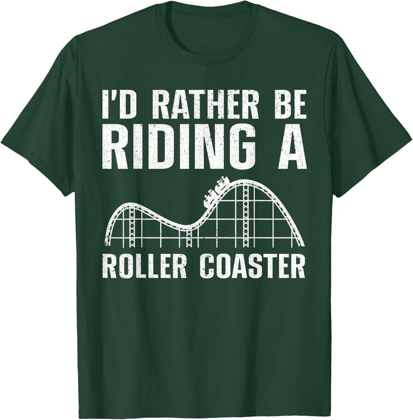 Funny Roller Coaster Women Kids Roller Coaster Lover T-Shirt - T-Shirt | Forest