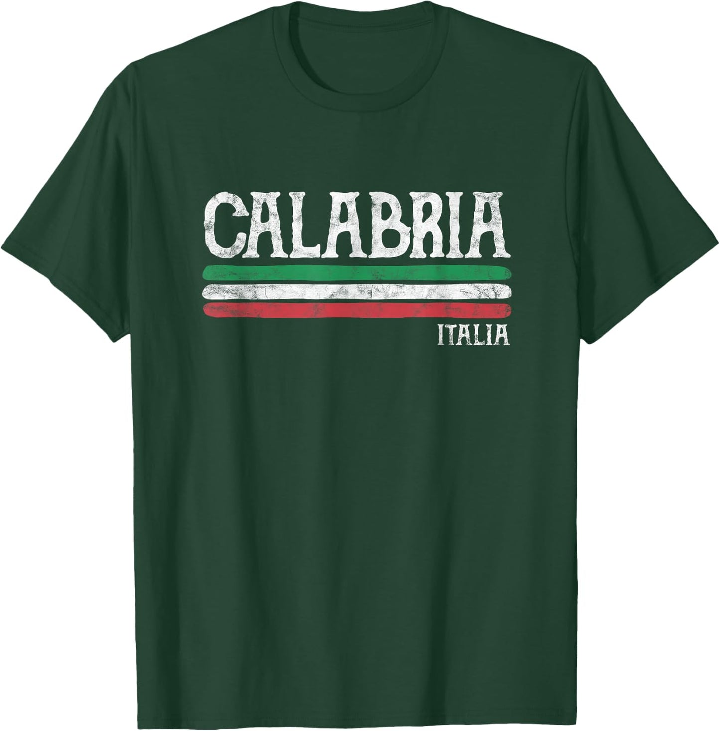 Calabria Italy Italian Flag Souvenirs Gift T-Shirt - T-Shirt | Forest