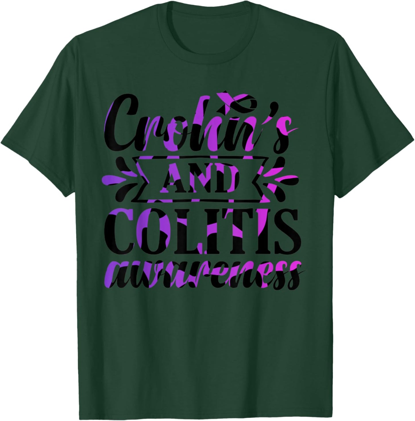 Crohn's and Colitis Awareness T-Shirt - T-Shirt | Forest