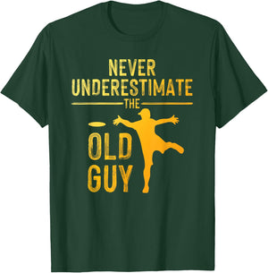 Disc Golf Art Grandpa Disc Golfer Disc Golf Player T-Shirt - T-Shirt | Forest