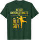 Disc Golf Art Grandpa Disc Golfer Disc Golf Player T-Shirt - T-Shirt | Forest