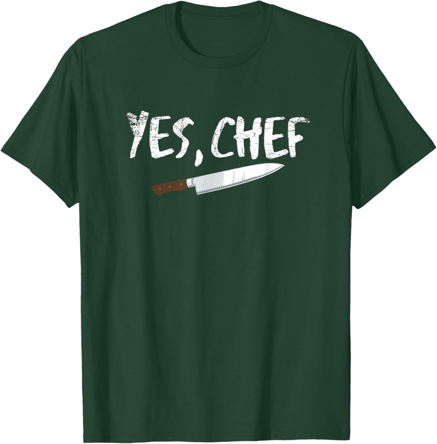 Yes Chef Funny Restaurant Kitchen Cooking T-Shirt - T-Shirt | Forest