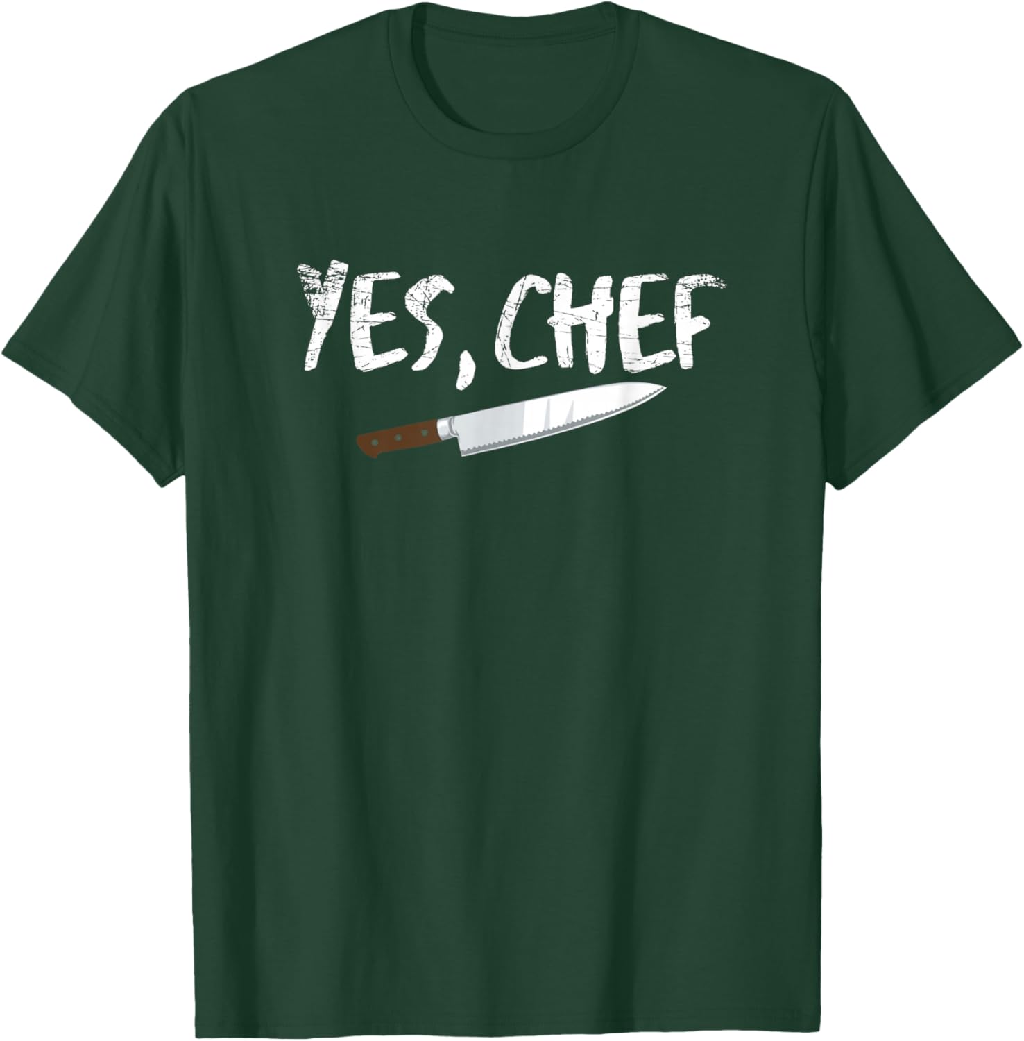 Yes Chef Funny Restaurant Kitchen Cooking T-Shirt - T-Shirt | Forest