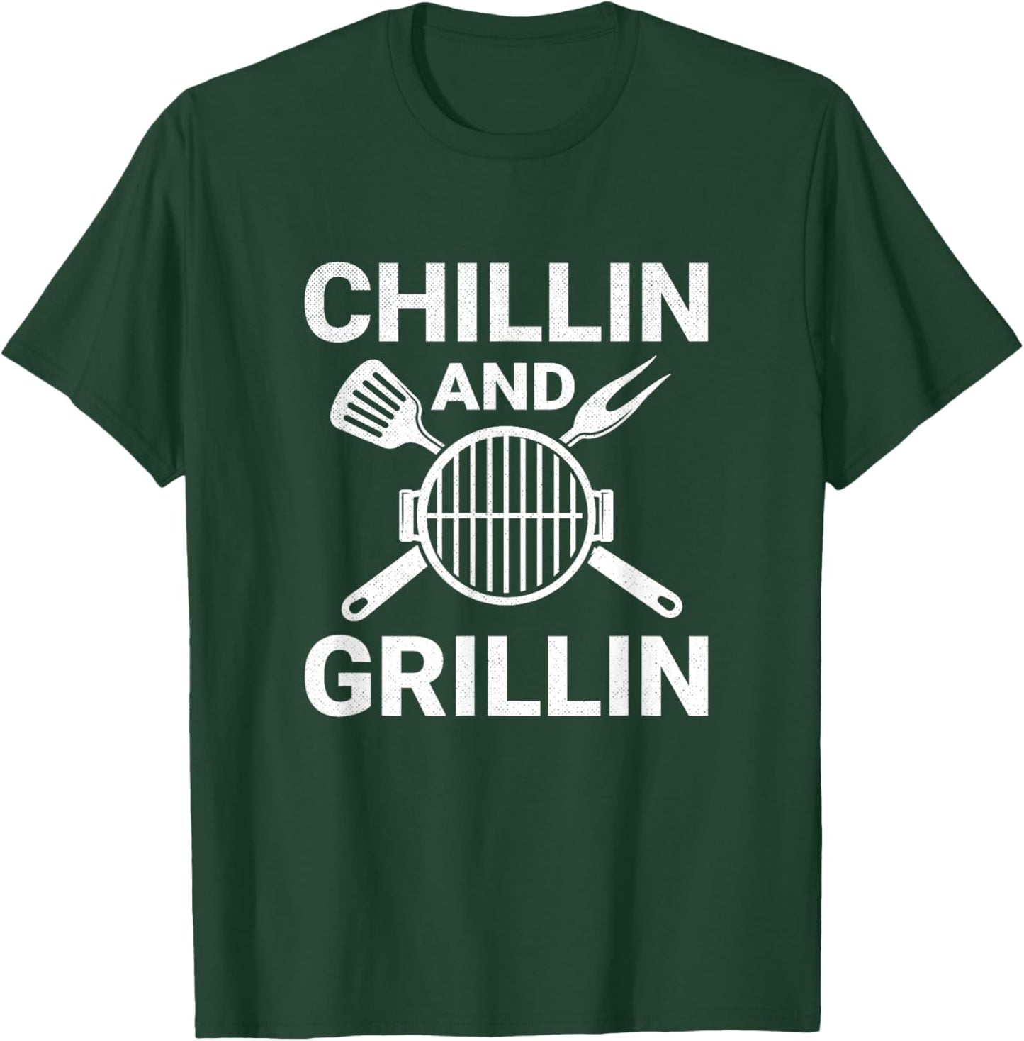 Chilling and Grilling Cookout BBQ T-Shirt - T-Shirt | Forest