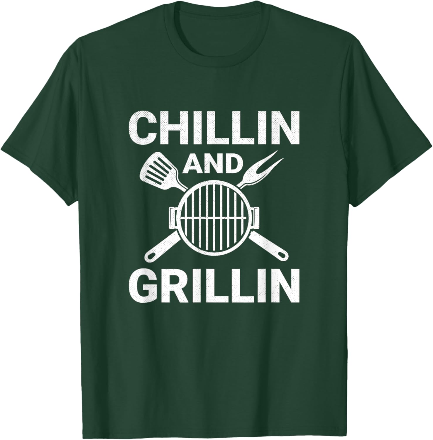 Chilling and Grilling Cookout BBQ T-Shirt - T-Shirt | Forest