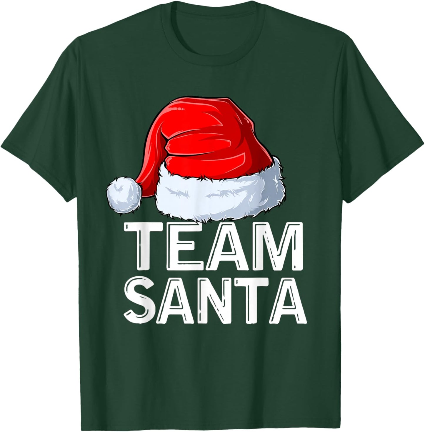 Team Santa Christmas Squad Family Matching Pajamas T-Shirt - T-Shirt | Forest