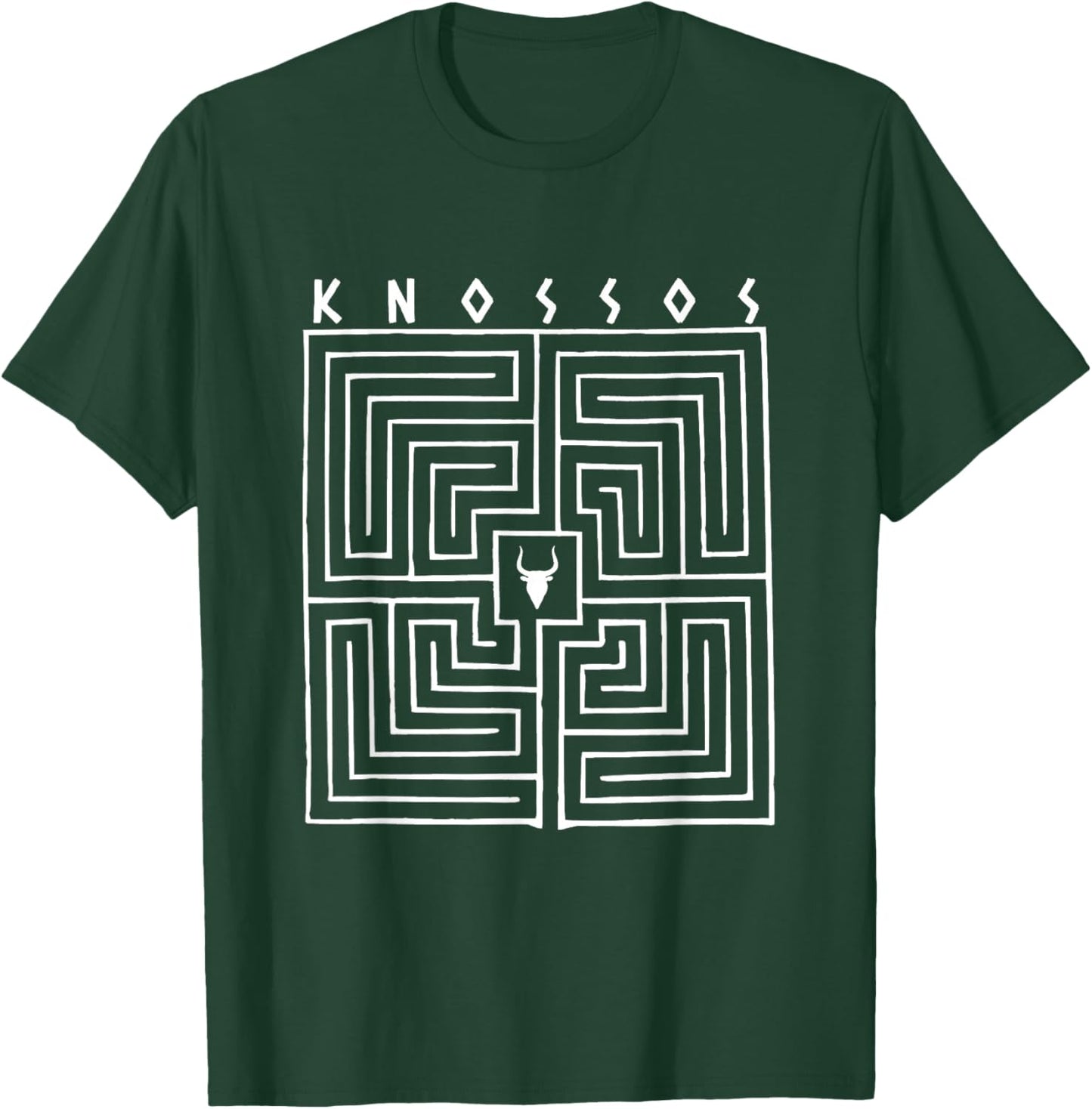 Knossos Labyrinth Minotaur Ancient Minoan Crete Greece T-Shirt - T-Shirt | Forest