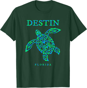 Destin Florida Sea Turtle Boys Girls Toddler T-Shirt - T-Shirt | Forest