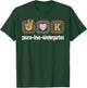 Kindergarten Teacher Leopard Print Peace Love Kindergarten Women Kids T-Shirt - T-Shirt | Forest