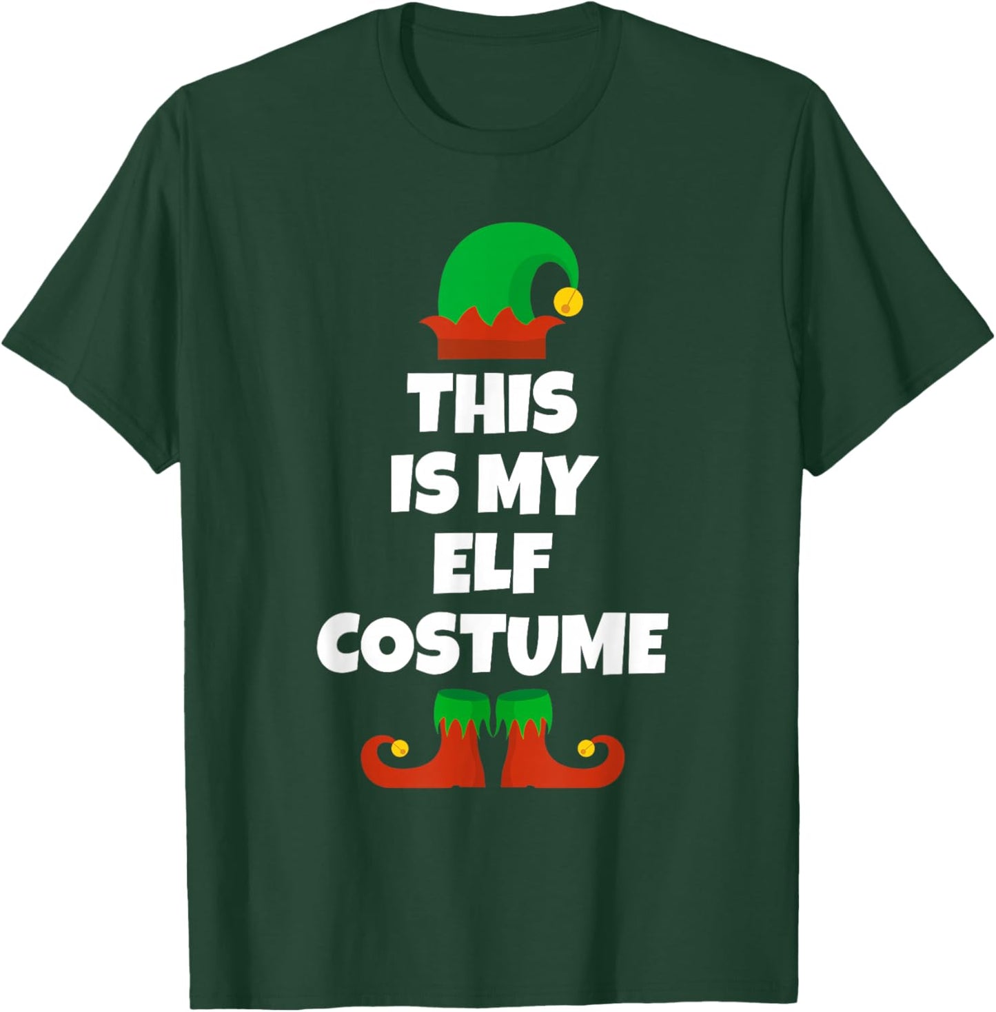 This Is My Elf Costume Halloween Lazy Easy Last Minute T-Shirt - T-Shirt | Forest