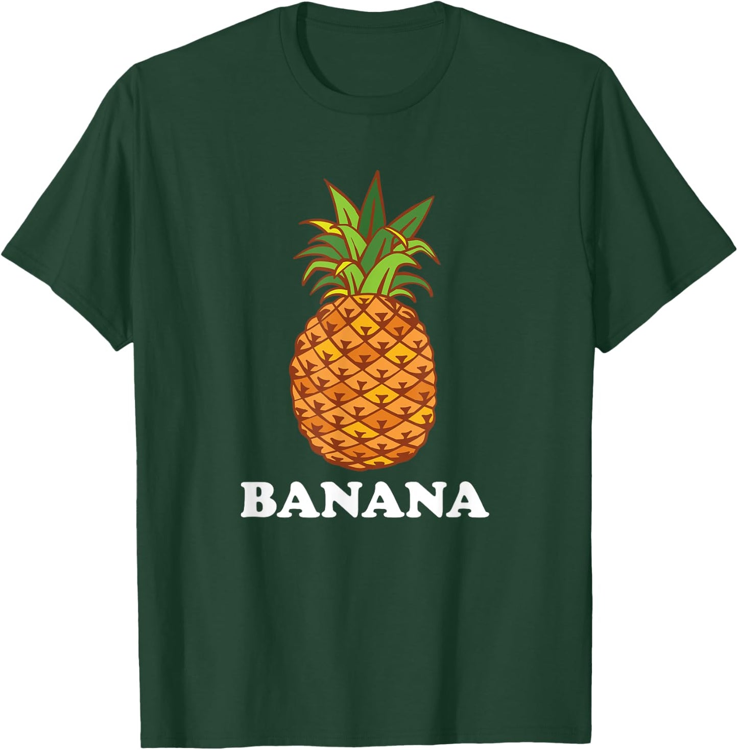 Pineapple Mislabeled As Banana - Funny Retro Pineapple T-Shirt - T-Shirt | Forest