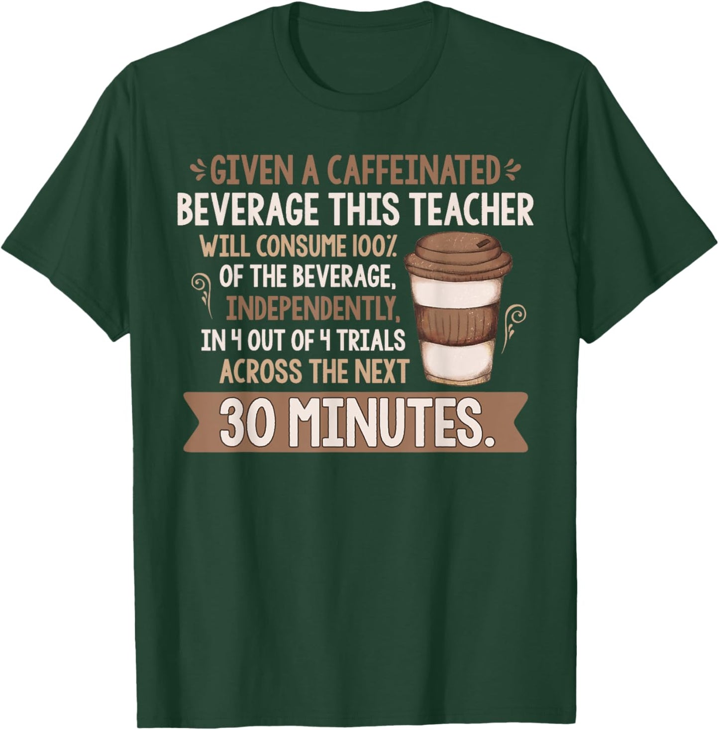 Given A Caffeinated Beverage This Teacher Will Consume Women T-Shirt - T-Shirt | Forest