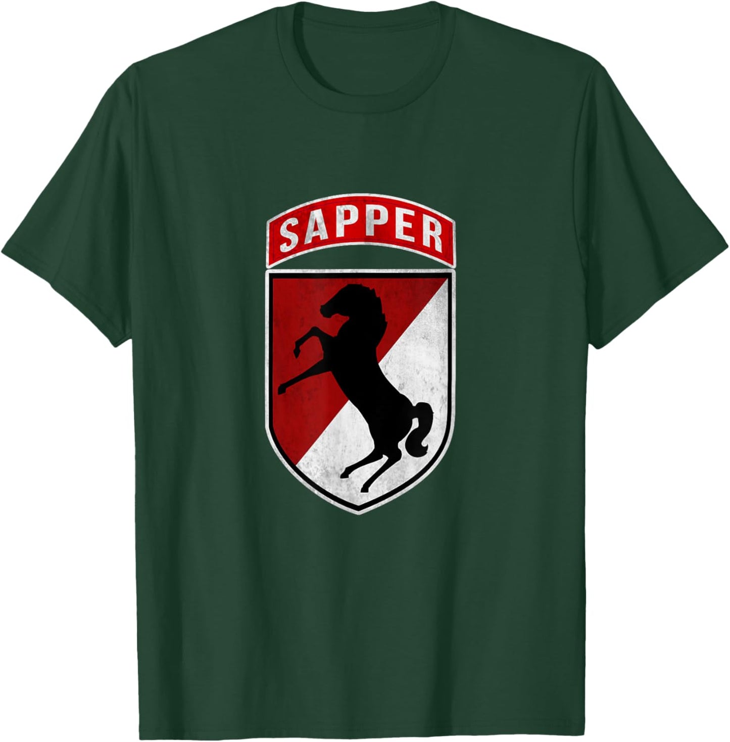 11th Armored Cavalry Regiment Sapper 11th ACR Veteran Papa T-Shirt - T-Shirt | Forest