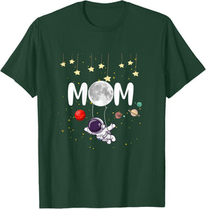 Cute Mom Space Astronaut Mama Lovely Mother's Day Woman T-Shirt - T-Shirt | Forest