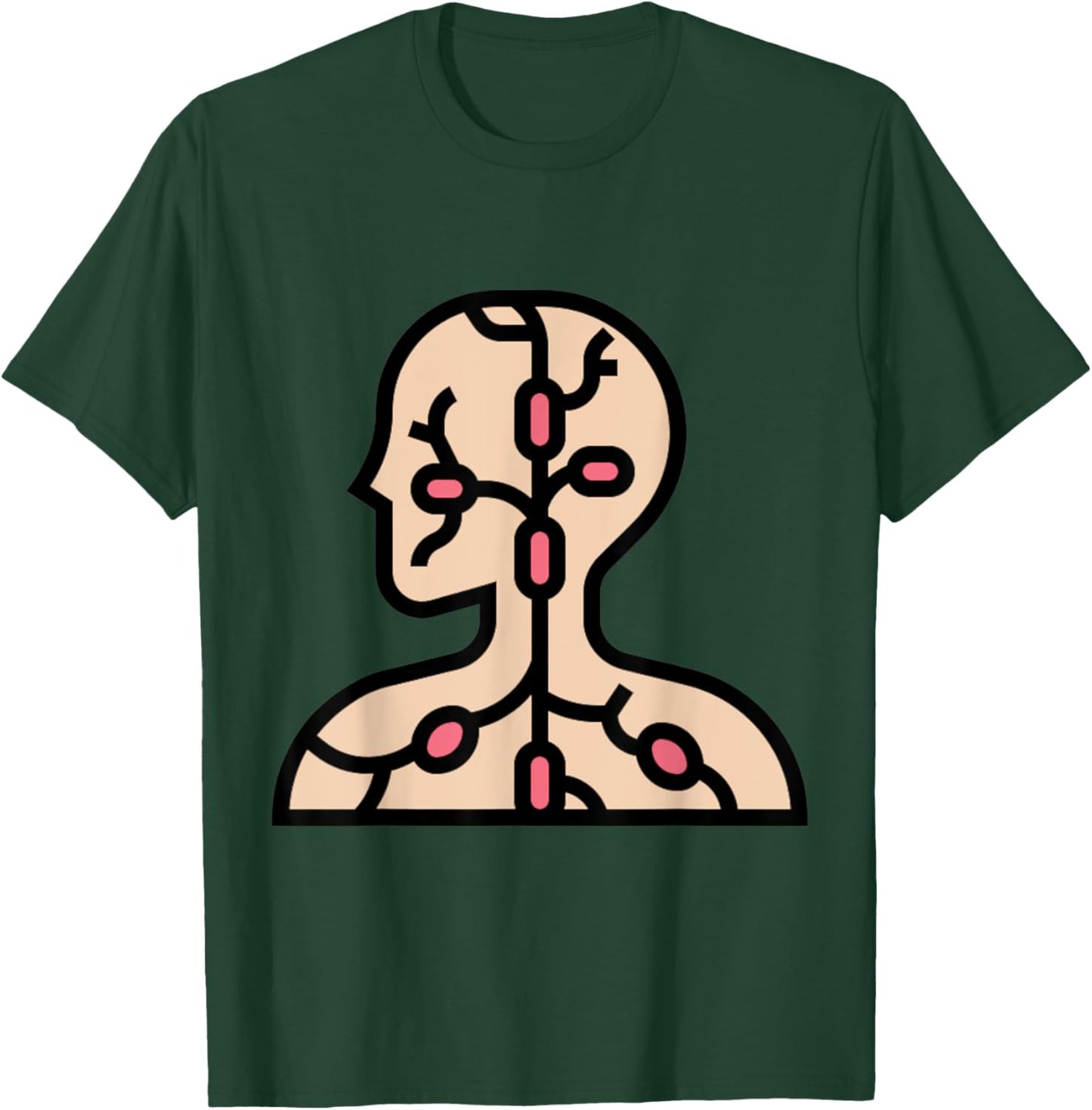 Lymphatic System Lymph Node T-Shirt - T-Shirt | Forest
