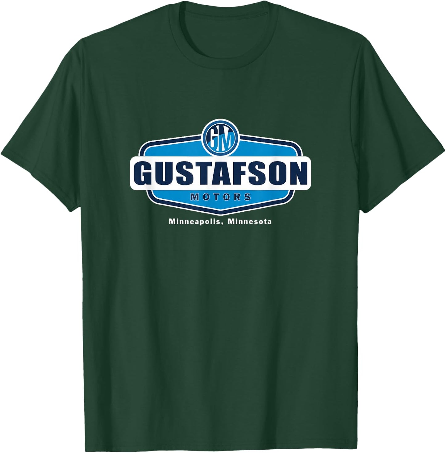 Aura Apparel Fargo Gustafson Motors Movie - Black, Adult, , Short Sleeve, Small, Classic Fit, Cotton Blend T-Shirt - T-Shirt | Forest