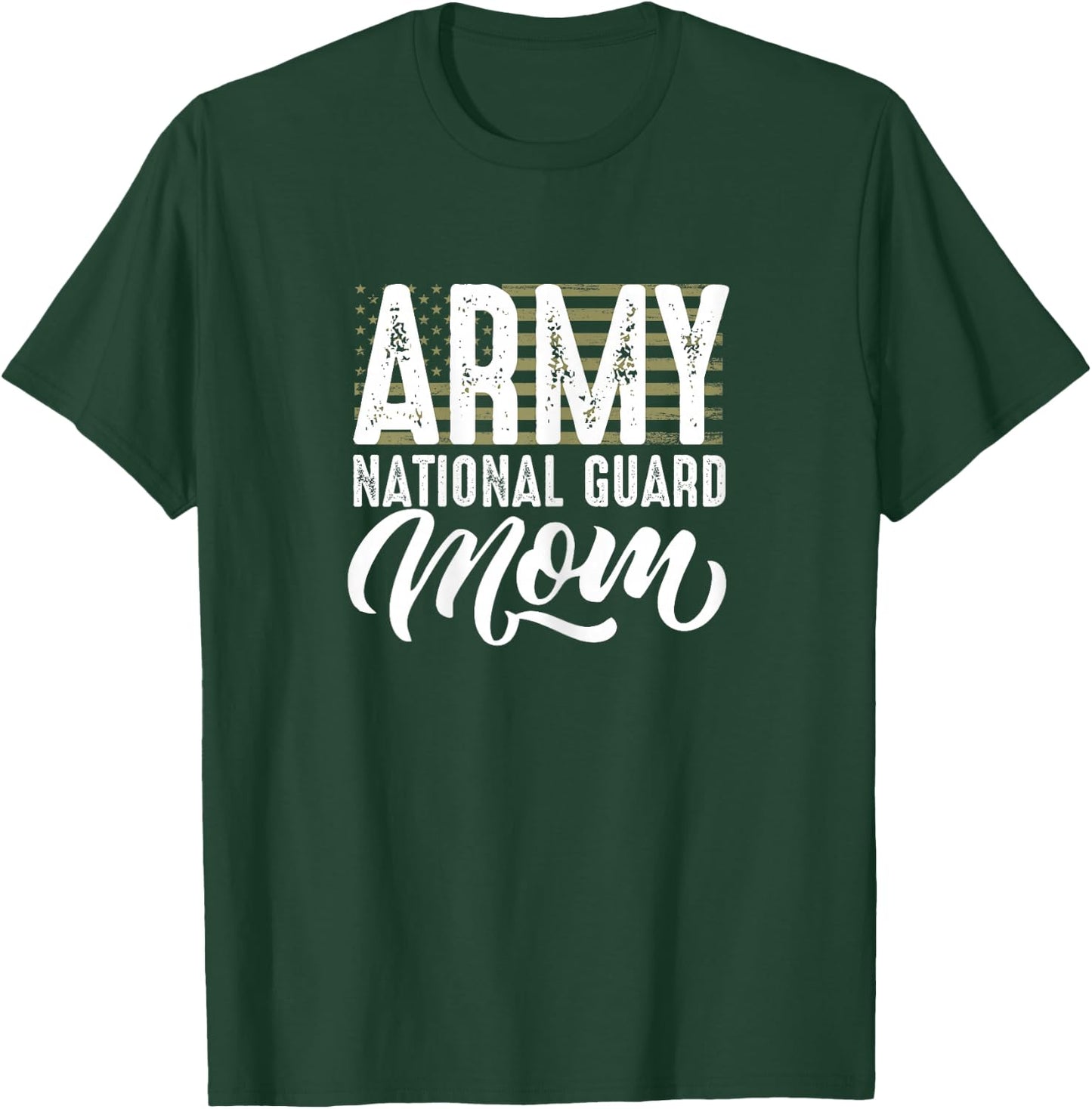 Army National Guard mom of Hero Military T-Shirt - T-Shirt | Forest
