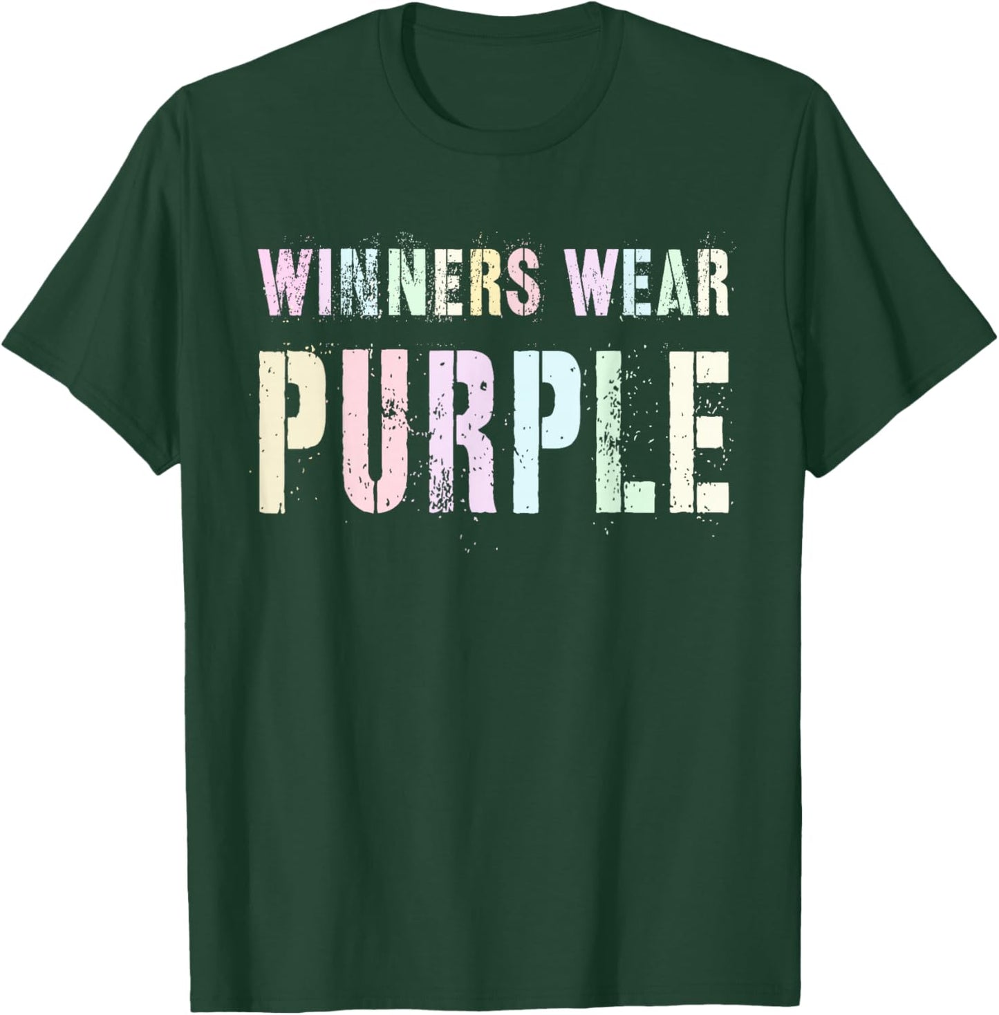 Vintage WINNERS WEAR PURPLE Summer Camp Go Team War Game T-Shirt - T-Shirt | Forest