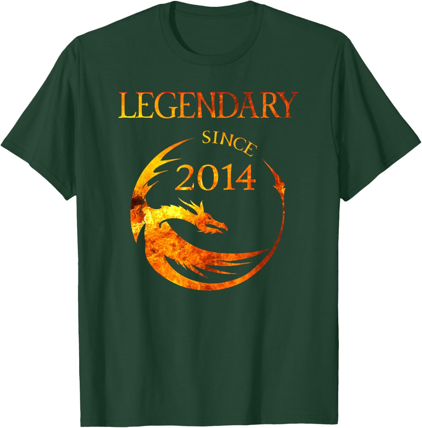 11th Birthday Gift - Dragon Legendary Since 2014 T-Shirt - T-Shirt | Forest