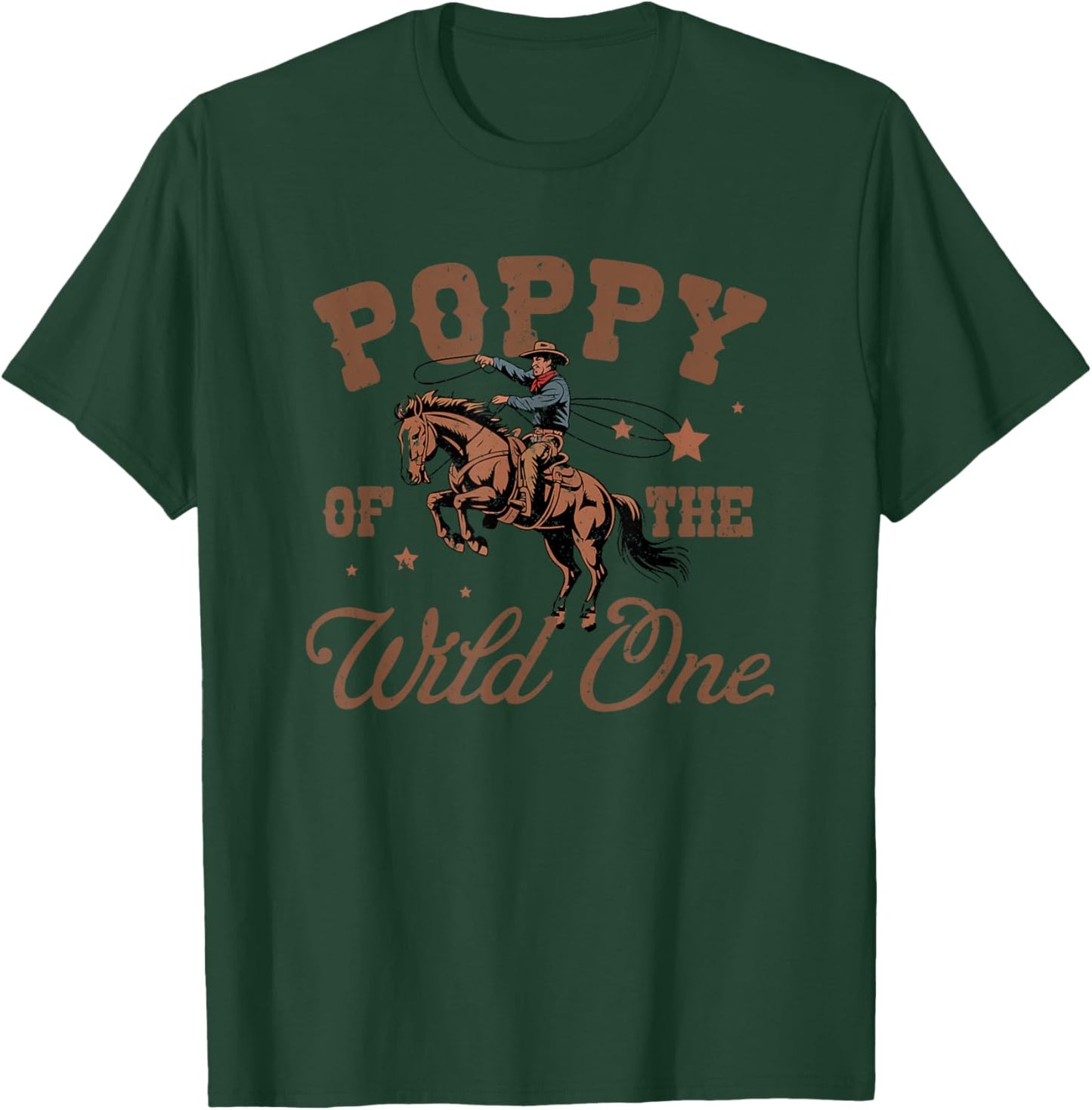 Poppy of The Wild One Cowboy Western Rodeo Party Matching T-Shirt - T-Shirt | Forest